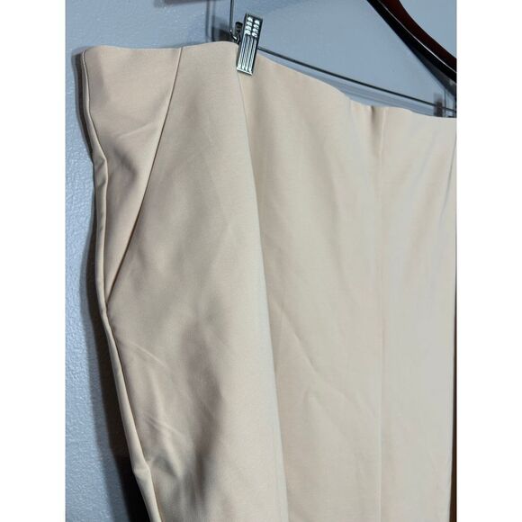 Studio by Torrid Pull On Wide Leg Refined Crepe Cream Women's Size 5 Tall - Picture 5 of 7